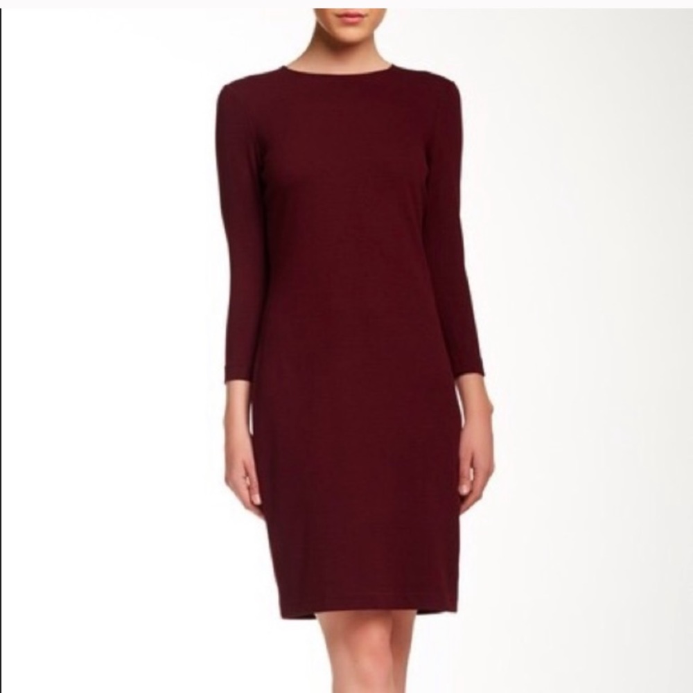 Vince burgundy vine bucle dress